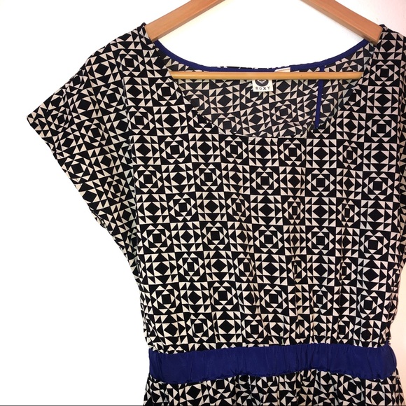ROXY Summer black and white geometric dress - Picture 2 of 4